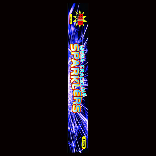 14" Monster Mega Crackling Sparklers (4 Pack) by Big Star Fireworks - Multibuy 6 for £10 - Coventry Fireworks King