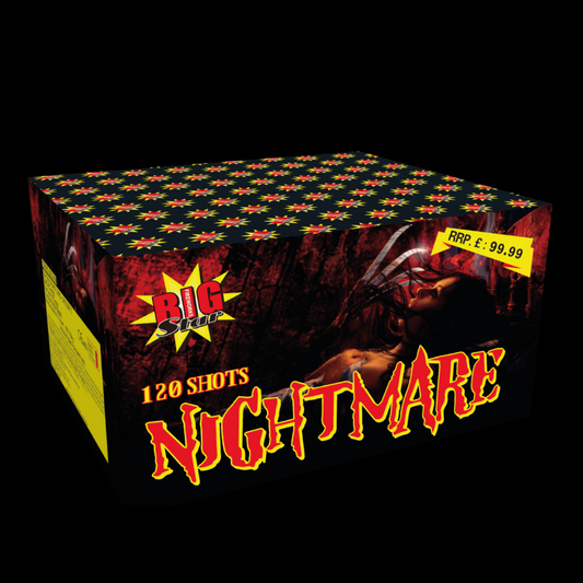 Nightmare 120 Shot Cake by Big Star Fireworks - Coventry Fireworks King