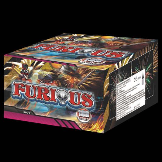 Furious 100 Shot Cake by Cube Fireworks (Loud) - Coventry Fireworks King