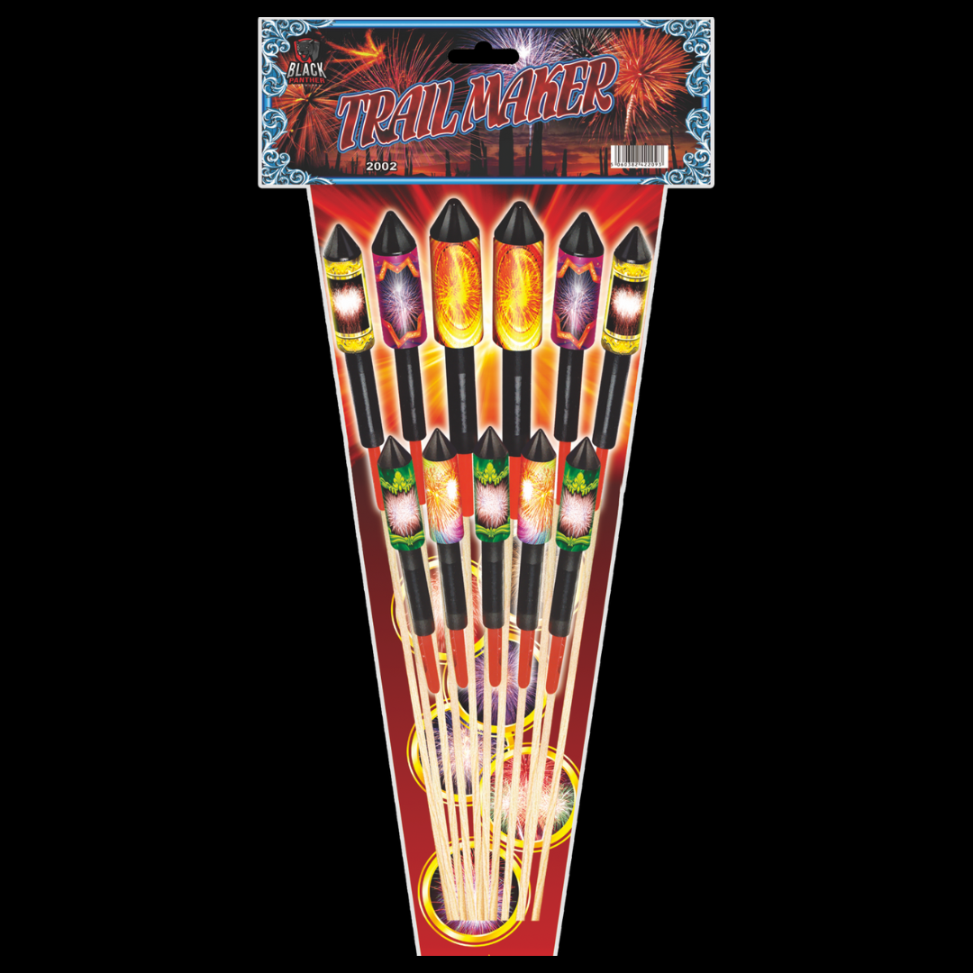 Trail Maker Rockets (11 Pack) by Cube Fireworks (Loud) - Multibuy 2 for £80 - Coventry Fireworks King