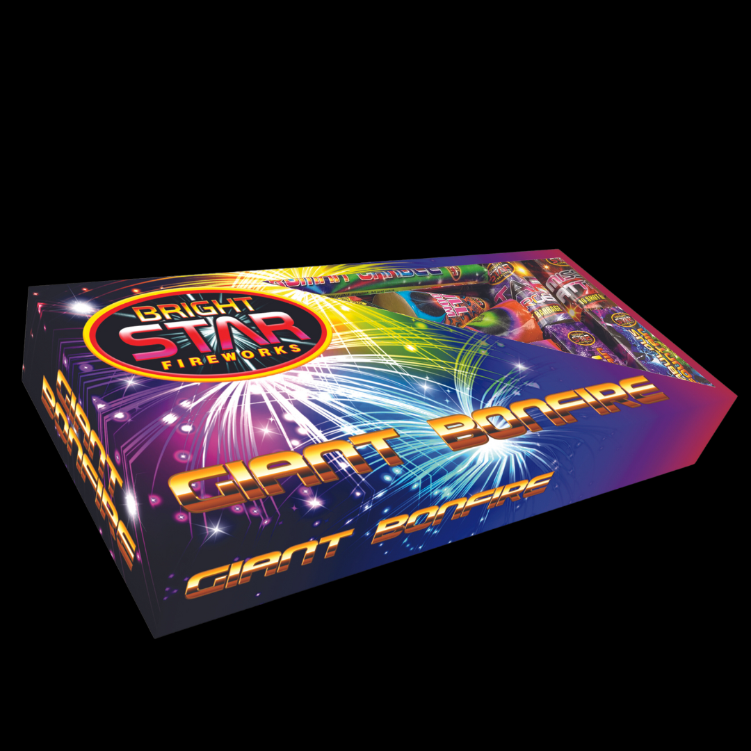 Giant Bonfire 26 Piece Selection Box by Bright Star Fireworks - Coventry Fireworks King