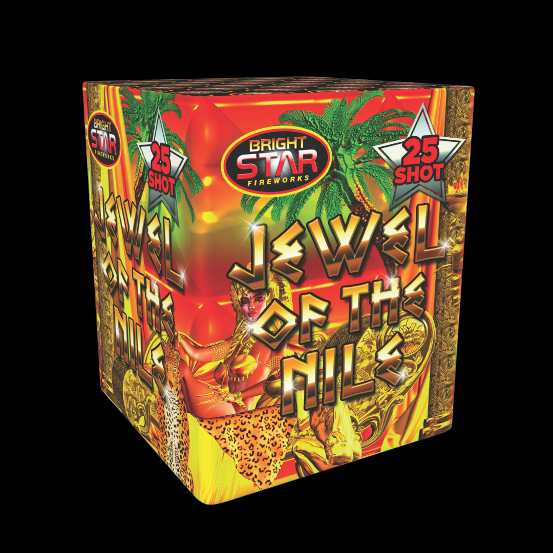 Jewel of The Nile 25 Shot Cake by Bright Star Fireworks - Buy 1 Get 1 Free