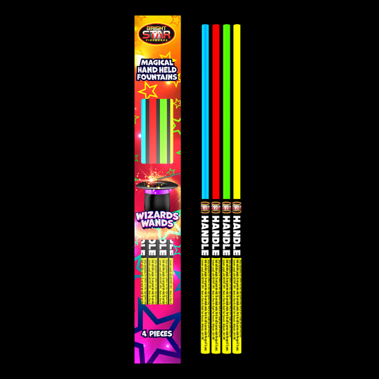 Wizard Wands (4 pack) by Bright Star Fireworks - Coventry Fireworks King