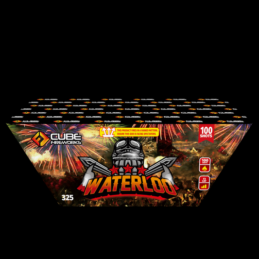 Waterloo 100 Shot Cake by Cube Fireworks (Loud) - Coventry Fireworks King