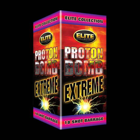 Proton Bomb EXTREME 16 Shot Cake by Bright Star Fireworks (Loud) - Coventry Fireworks King