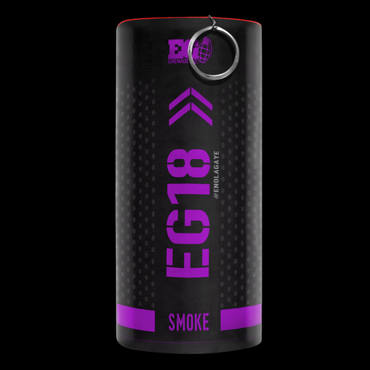 Purple 90 Second EG18 High Density Smoke Grenade by Enola Gaye - Coventry Fireworks King