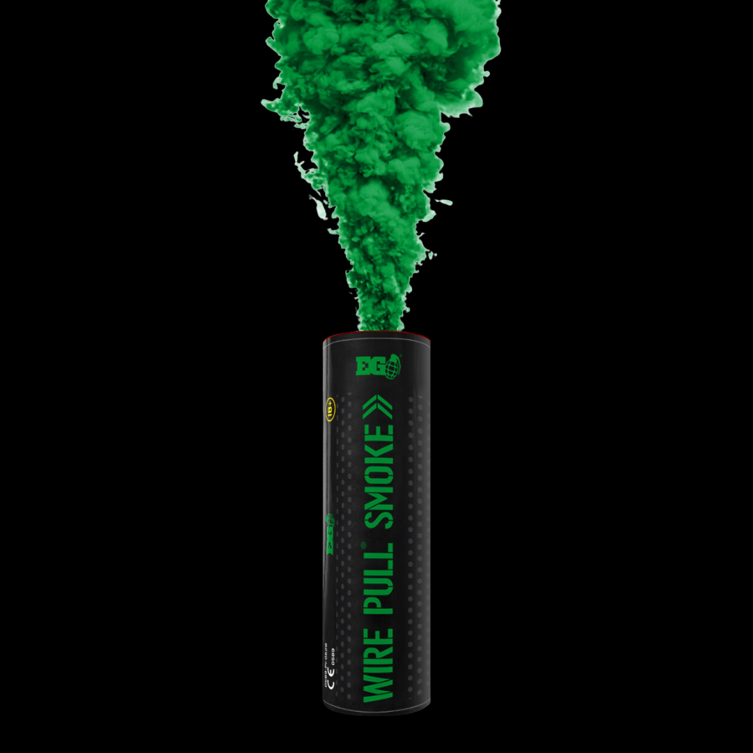 Green 90 Second WP40 Smoke Grenade by Enola Gaye - Coventry Fireworks King