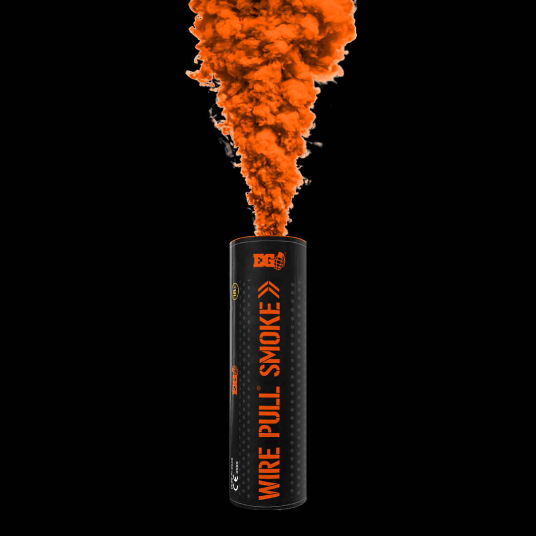 Orange 90 Second WP40 Smoke Grenade by Enola Gaye - Coventry Fireworks King