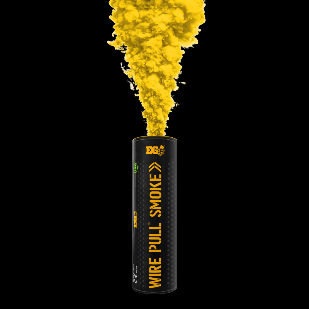 Yellow 90 Second WP40 Smoke Grenade by Enola Gaye - Coventry Fireworks King