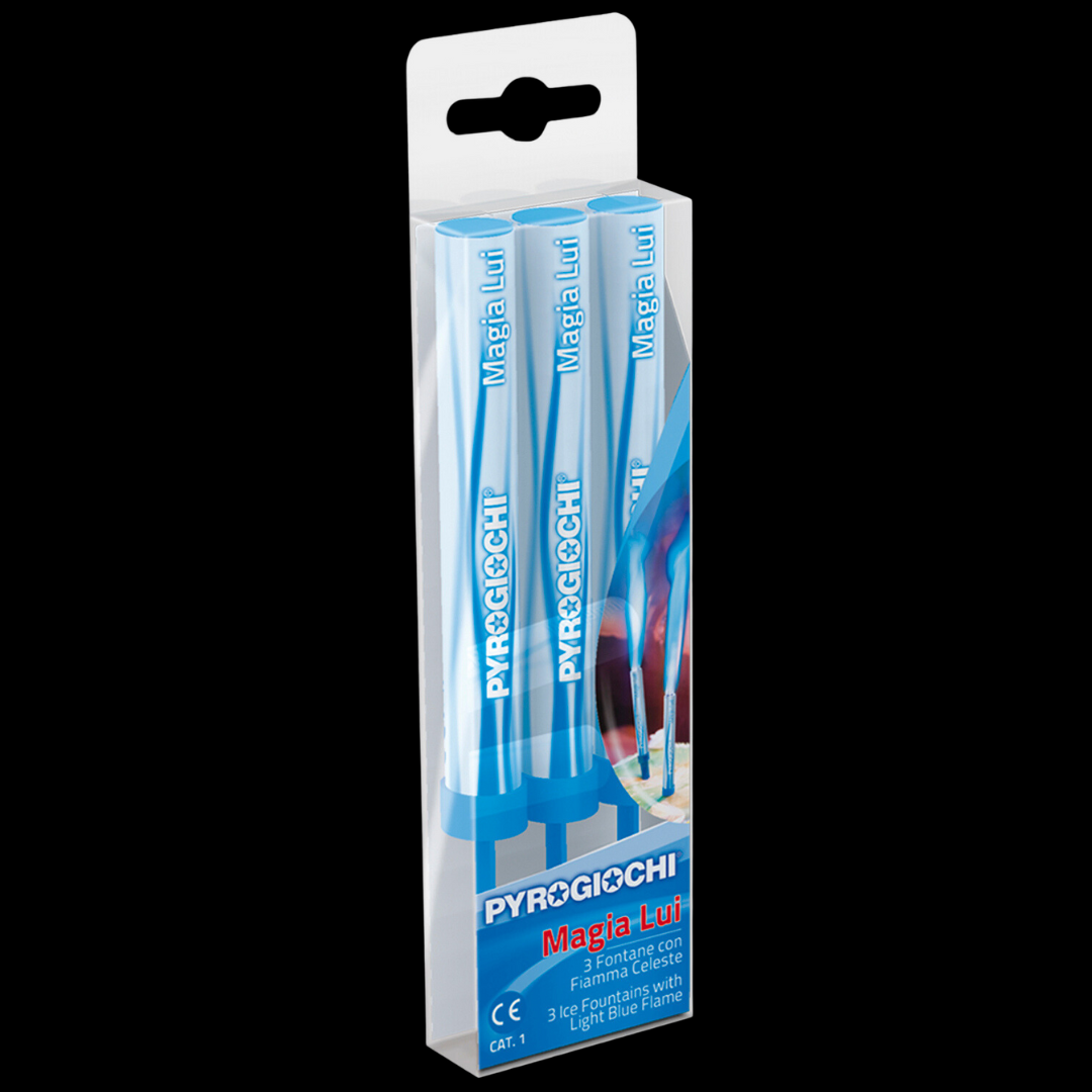15cm Ice Fountain Sparklers Baby Blue (3 Pack) by Pyrogiochi - Coventry Fireworks King
