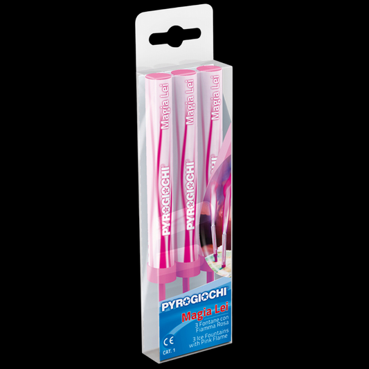 15cm Ice Fountain Sparklers Baby Pink (3 Pack) by Pyrogiochi - Coventry Fireworks King