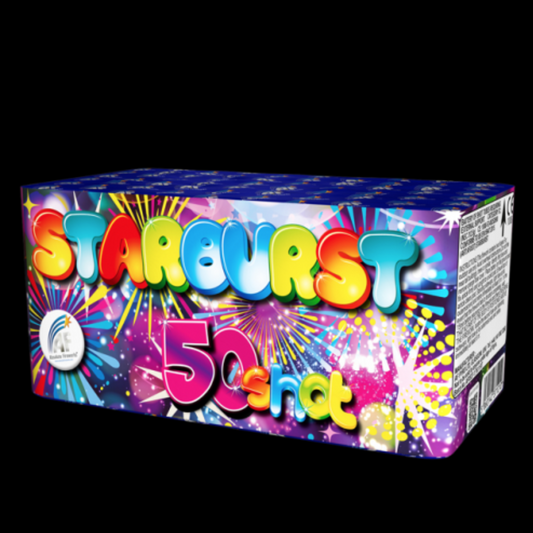 Starburst 50 Shot Cake by Quantum Fireworks - Multibuy 2 for £60 - Coventry Fireworks King
