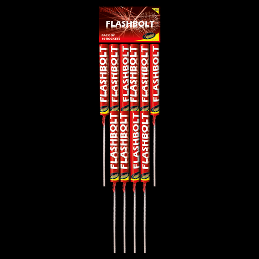 Flashbolt Rockets (10 Pack) by Standard Fireworks - Coventry Fireworks King