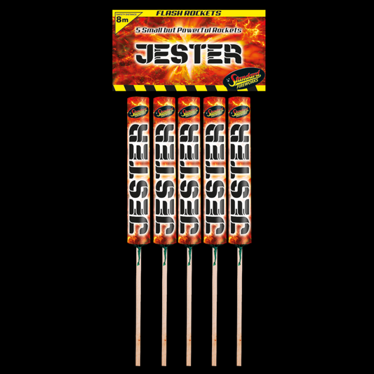 Jester Rockets (5 Pack) by Standard Fireworks (Loud)