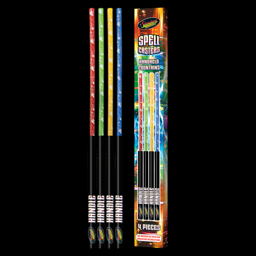 Spellcaster Handheld Wands (4 pack) by Standard Fireworks - Coventry Fireworks King
