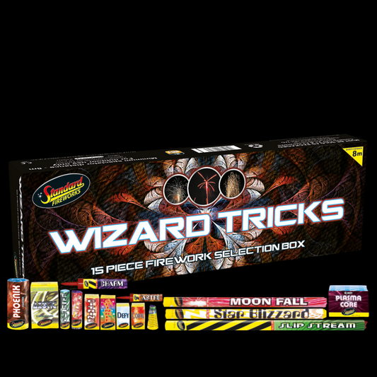 Wizard Tricks 15 Piece Selection Box by Standard Fireworks - Coventry Fireworks King