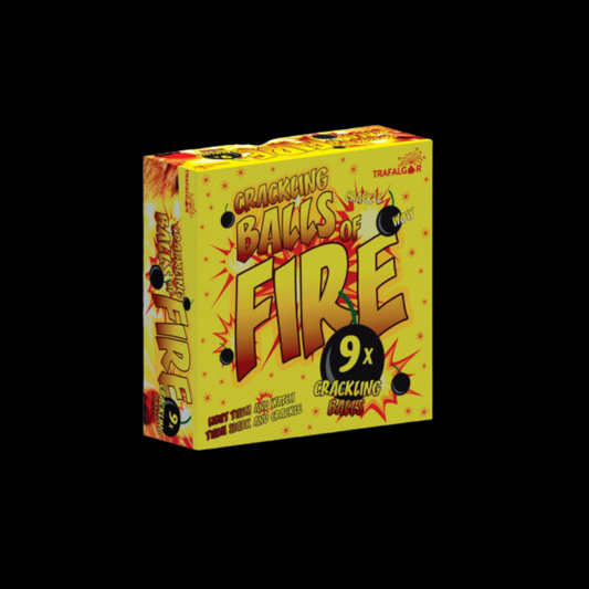 Crackling Balls of Fire (9 Pack) by Trafalgar Fireworks - Coventry Fireworks King