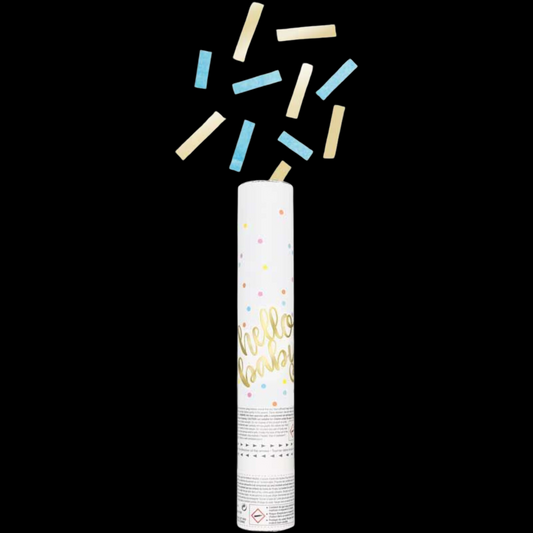 Gender Reveal Blue/Boy 30cm Confetti Cannon by Unique Party - Coventry Fireworks King