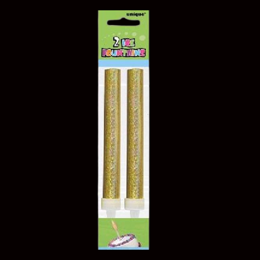 72 packets - Gold 15cm Ice Fountain Sparklers (2 Pack) by Unique Party - Coventry Fireworks King