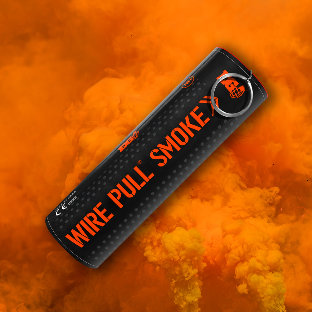 Orange 90 Second WP40 Smoke Grenade by Enola Gaye - Coventry Fireworks King