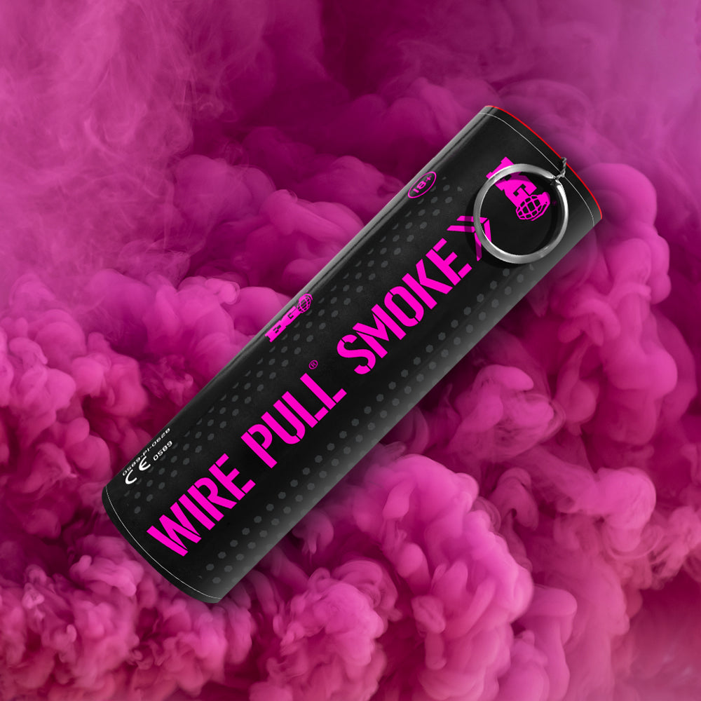Pink 90 Second WP40 Smoke Grenade by Enola Gaye - Coventry Fireworks King