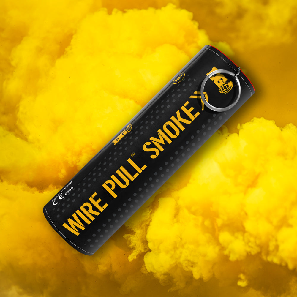 Yellow 90 Second WP40 Smoke Grenade by Enola Gaye - Coventry Fireworks King