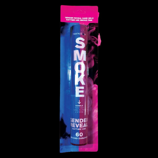 Gender Reveal Pink/Girl 60 Second Handheld Smoke Grenade by Trafalgar - Coventry Fireworks King