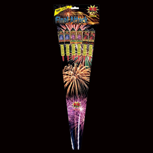 Final Attack Rockets (6 Pack) by Big Star Fireworks - Coventry Fireworks King