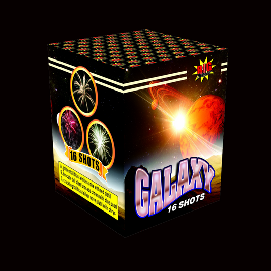 Galaxy 16 Shot Cake by Big Star Fireworks - Coventry Fireworks King
