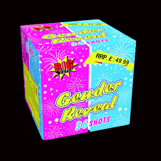 Gender Reveal Pink/Girl 36 Shot Cake by Big Star Fireworks - Coventry Fireworks King
