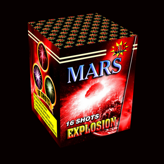 Mars 16 Shot Cake by Big Star Fireworks - Coventry Fireworks King