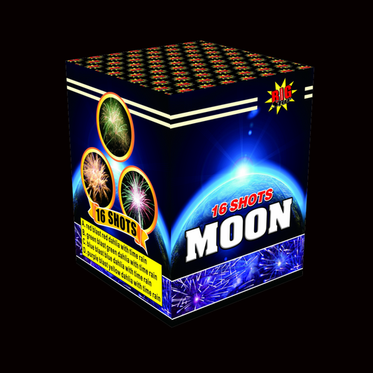 Moon 16 Shot Cake by Big Star Fireworks - Coventry Fireworks King
