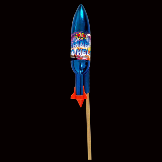 Ride 2 Hell Blue Shell Rocket by Big Star Fireworks (Loud) - Coventry Fireworks King