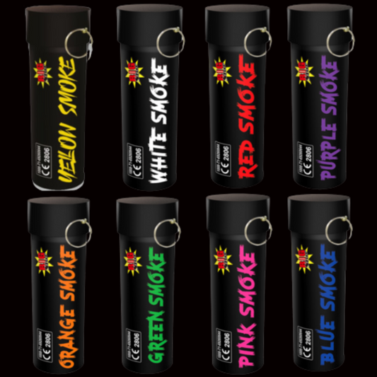 Mixed Pack 60 Second Smoke Grenades by Big Star Fireworks - Coventry Fireworks King