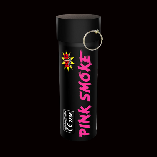 Pink 60 Second Smoke Grenade by Big Star Fireworks - Coventry Fireworks King