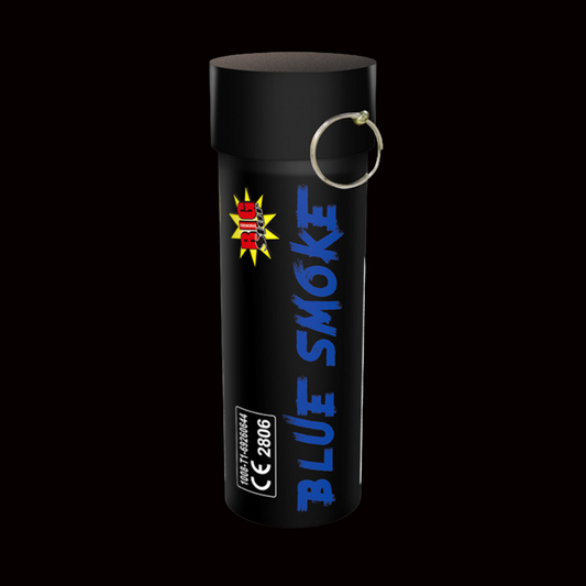Blue 60 Second Smoke Grenade by Big Star Fireworks - Coventry Fireworks King