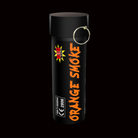 Orange 60 Second Smoke Grenade by Big Star Fireworks - Coventry Fireworks King
