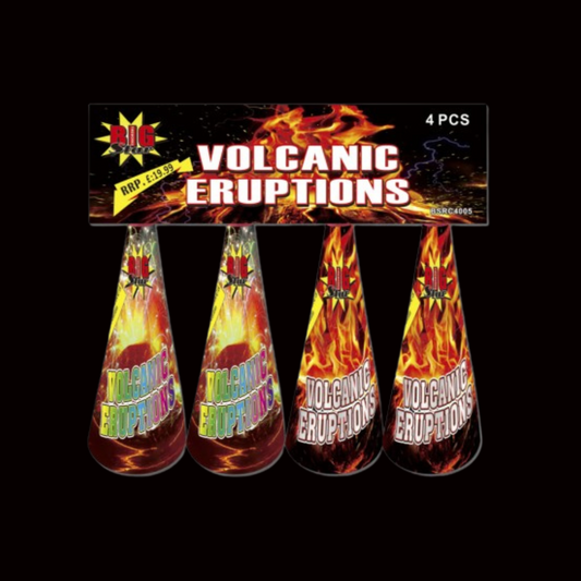 Volcanic Eruption Fountains (4 Pack) by Big Star Fireworks - Coventry Fireworks King