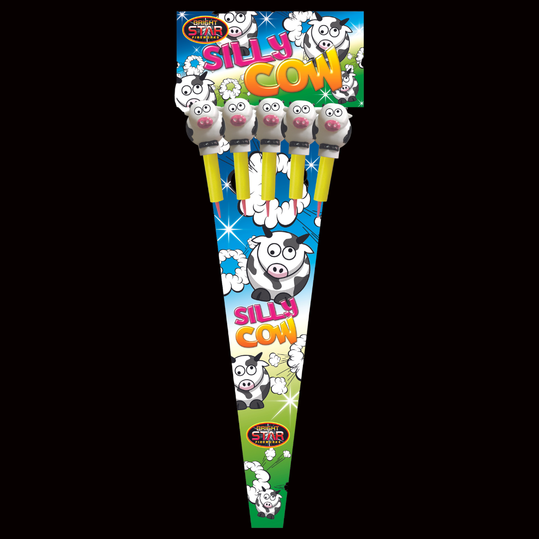 Silly Cow Rockets (5 Pack) by Bright Star Fireworks (Loud) - Multibuy 2 for £60 - Coventry Fireworks King