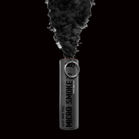 Black 30 Second Smoke Micro Grenade by Enola Gaye - Coventry Fireworks King