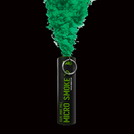 Green 30 Second Smoke Micro Grenade by Enola Gaye - Coventry Fireworks King