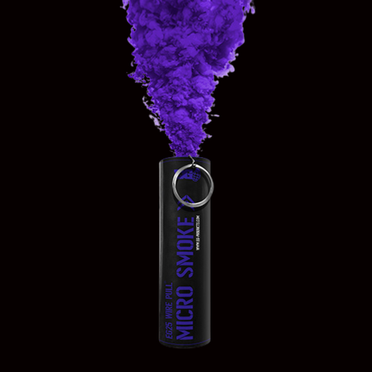 Purple 30 Second Smoke Micro Grenade by Enola Gaye - Coventry Fireworks King