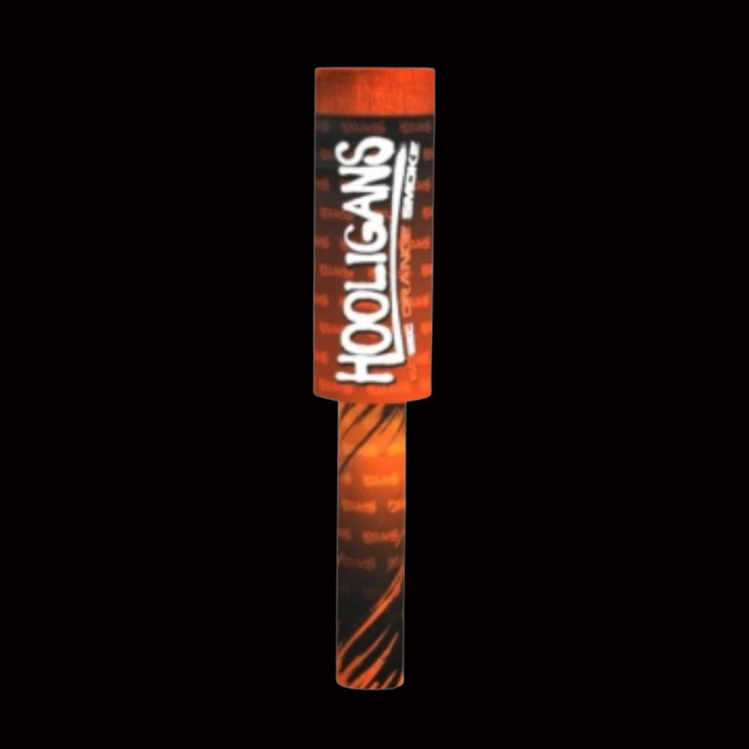 Orange 60 Second Handheld Smoke Grenade by Klasek Pyrotechnics - Coventry Fireworks King