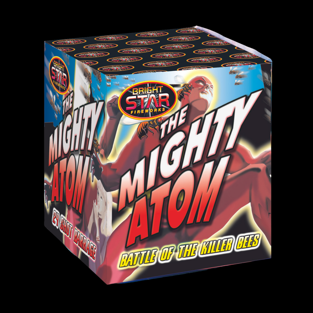 Mighty Atom 24 Shot Cake by Bright Star Fireworks - Coventry Fireworks King