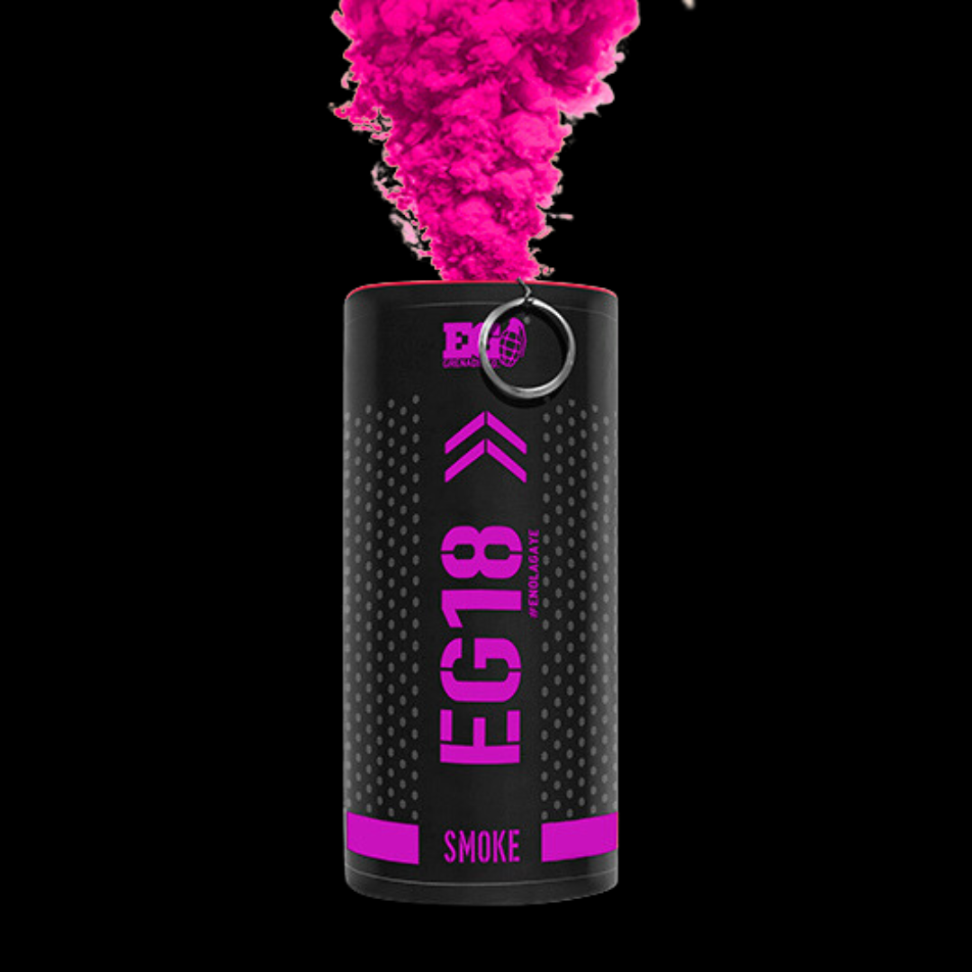 Pink 90 Second EG18 High Density Smoke Grenade by Enola Gaye - Coventry Fireworks King