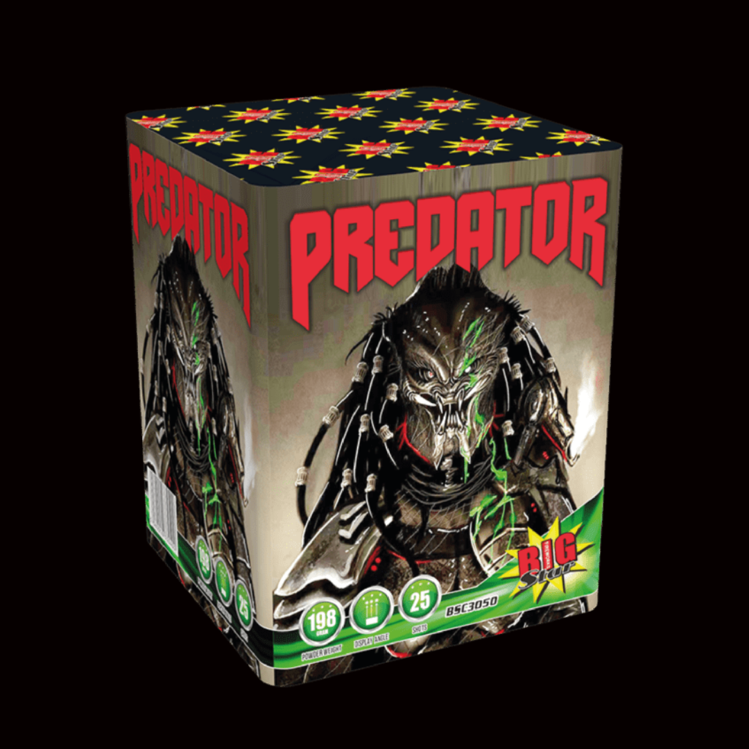 Predator 16 Shot Cake by Big Star Fireworks - Buy 1 Get 1 Free - Coventry Fireworks King