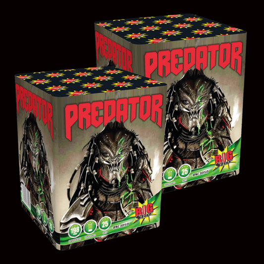 Predator 16 Shot Cake by Big Star Fireworks - Buy 1 Get 1 Free - Coventry Fireworks King