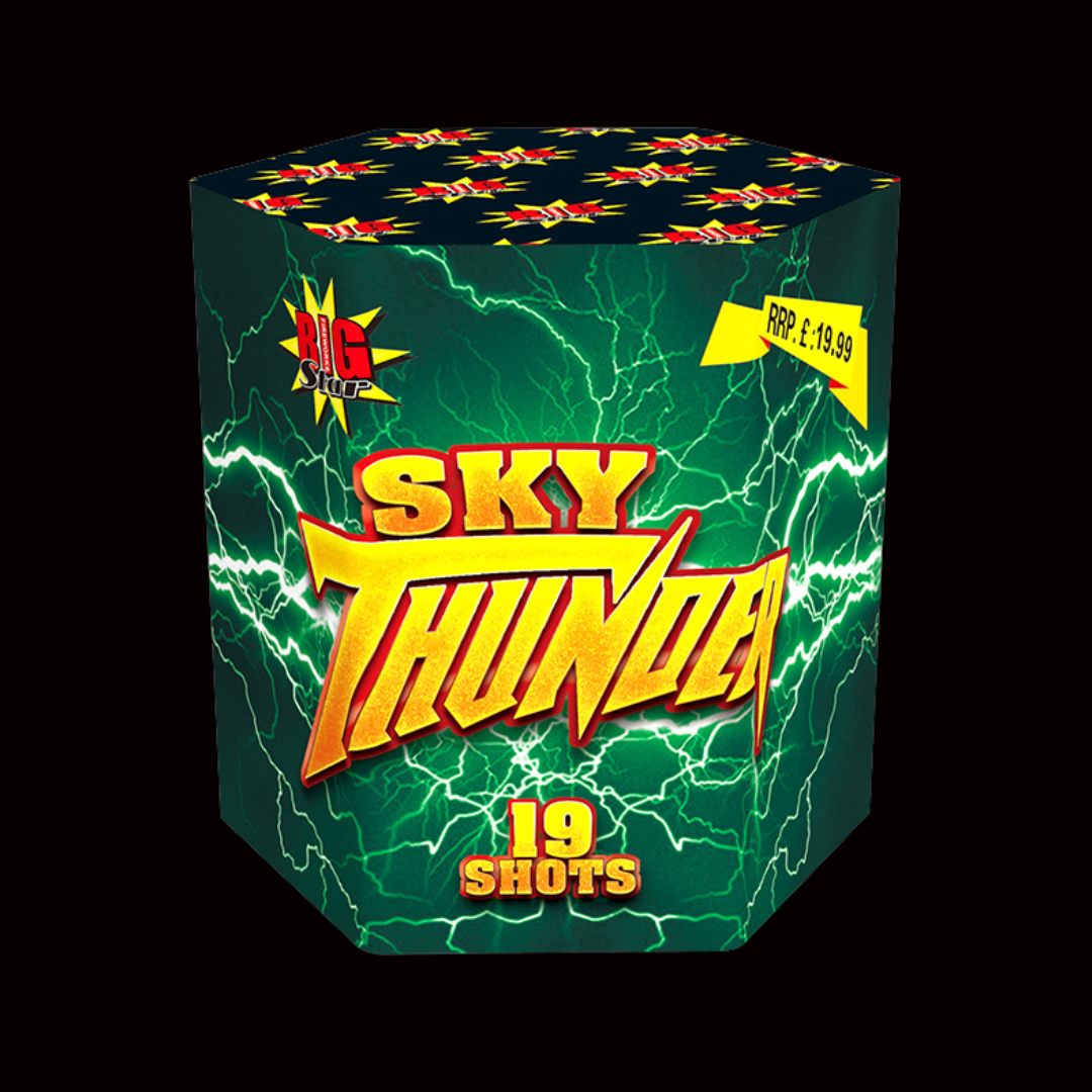 Sky Thunder 19 Shot Cake by Big Star Fireworks - Coventry Fireworks King