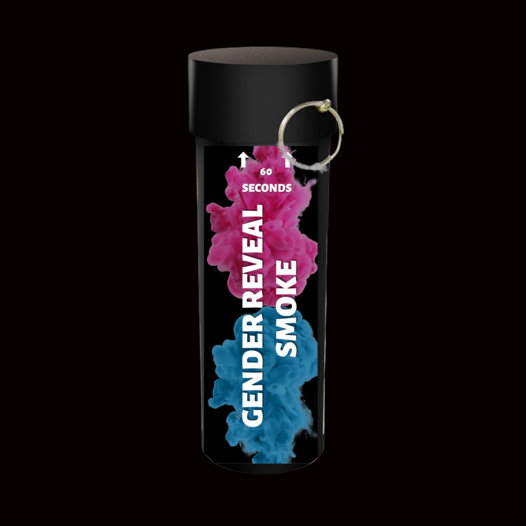 Gender Reveal Blue/Boy 60 Second Smoke Grenade - Coventry Fireworks King