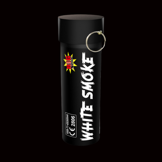 White 60 Second Smoke Grenade by Big Star Fireworks - Coventry Fireworks King